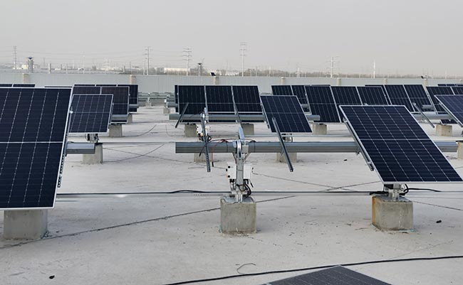 亚博YABO平屋顶智能跟踪系统项目